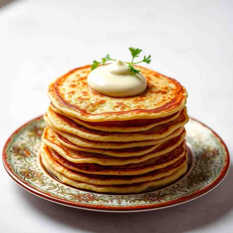 Algerian Mhajeb Flaky Semolina Pancakes